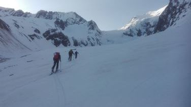 Auf dem unteren Gaisbergferner