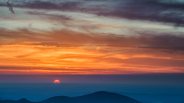 Sonnenaufgang über dem Chiemgau