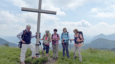 Mitterberg-Gipfel Richtung Inntal/-Chiemsee-Berge