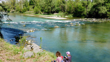 Rast an der Isar