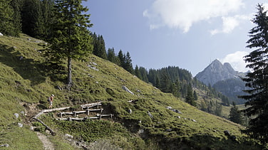 Aufstieg zum Türkenköpfl mit Blick auf den Wendelstein