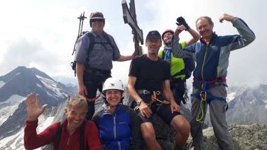 Geschafft, Richterspitze 3052m