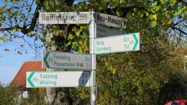 Nach Maising führt der Wanderweg