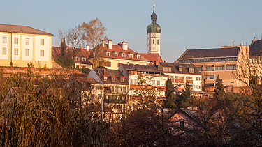 Auch am Ende der Tour bietet sich ein Abstecher an: hinauf in die schöne Dachauer Altstadt!