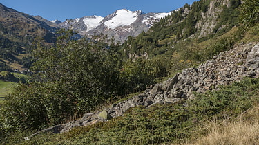 Aufstieg zum Soomsee mit Blick zum Schalfkogel