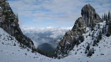 Vorbei am Spitzigschröfle, auch Franziskaner genannt