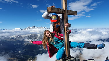 Am Lagginhorn (4010m) mit Trailschuhen am 07.09.20