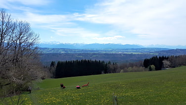 Grandiose Sicht auf die Alpenkette