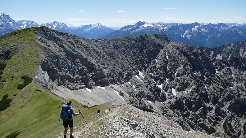 Blick auf den Friederspitz beim Übergang vom Frieder