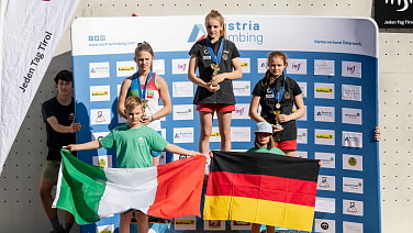 Siegerehrung: Anna Apel gewinnt U18 Speed-Wettkampf