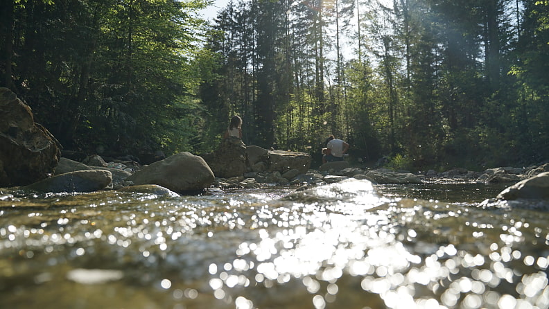 Idyllisches Steinbachtal oberhalb der Anzenbach-Mündung