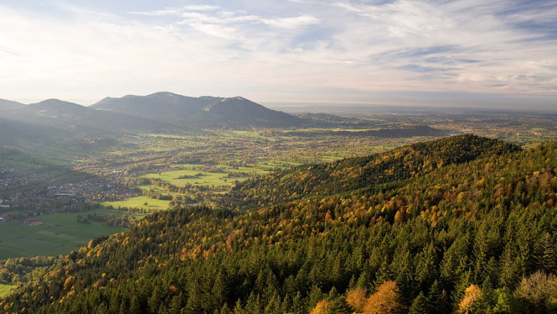 Herrlicher Blick vom Geierstein ins Isartal