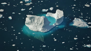 Eisberg von oben