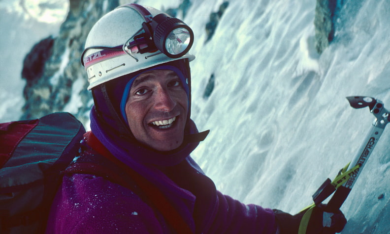 „Was empfand er bei seinem letzten wundervollen Schwung?“ Ueli Kopp 1993 in der winterlichen Matterhorn- Nordwand