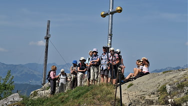 Nach der ausgiebigen Gipfelrast ...