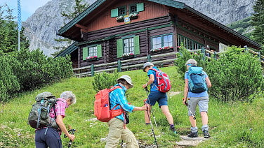 Die letzten Meter zur Hochlandhütte