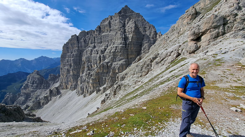 Christian, Manuel, Jürgen, Robert und Marion haben den Eindruck, in der Brenta zu sein.