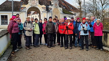 Die eine Wandergruppe von Seefeld-Hechendorf nach Andechs unter der Führung von Ursula Klimsch