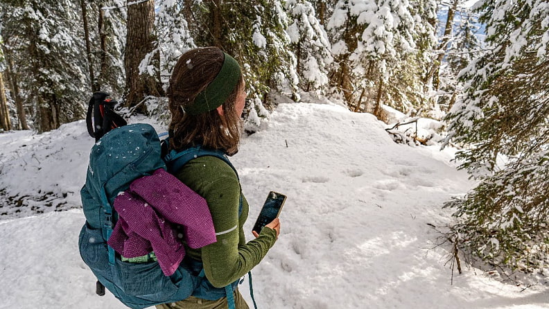 Gleich ob bei winterlichen Wanderungen …