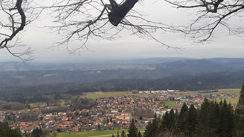 Blick über Hohenpeißenberg