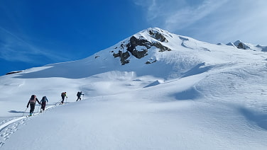 Aufstiegsgelände zur Hohen Kreuzspitze