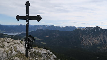 Gipfelblick mit Tegernsee