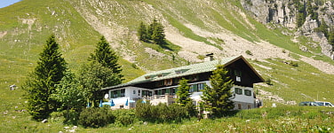 Hütte in den Bergen