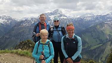Lüchlekopf (1989m) mit dem großen Widderstein im Hintergrund