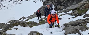 Klettersteig im Schnee