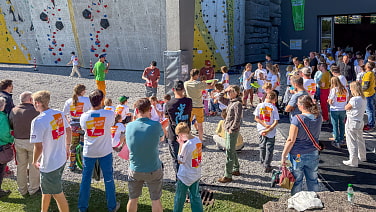 Die Wettkämpfer vor dem Start