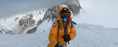 Lukas Wörle beim Höhenbergsteigen