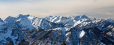 Winterliches Bergpanorama