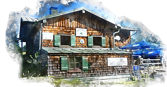 Darstellung des Taubensteinhauses in einem Aquarellstil