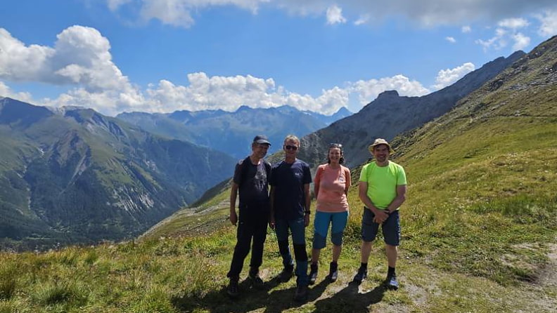 Start war an der Bergstation der Kalser Seilbahn.