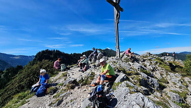In der Sonne genossen wir die ...