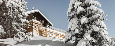 Silghütte im Winter