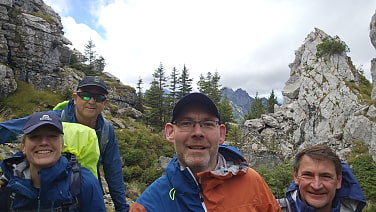 Kurz vor dem Anstieg zum Hennenkopf (1768m)