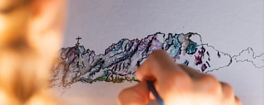 Bergmalerei Workshop Cyrielle 