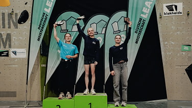 Das Podium der Damen: