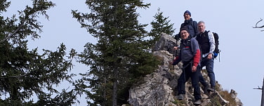3 Bergsteiger am Grünten