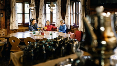 Familien sind auf der Oberlandhütte Willkommen