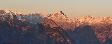 Berge im Abendrot