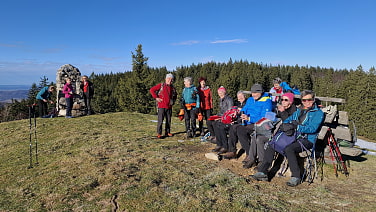 ... erreichten wir den Gipfel mit einem schönen Marterl.