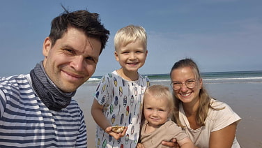 Agnes, Steven, Jakob und Richard Bär