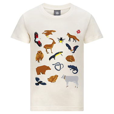 Kinder Bio-Baumwoll-Shirt "Alpentiere" 