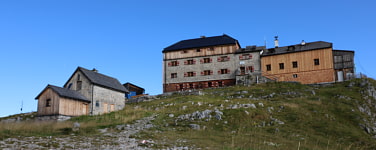 Ansicht vom Watzmannhaus in den Berchtesgadener Alpen