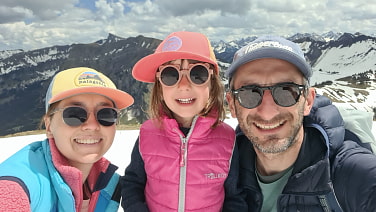 Bettina, André und Tara