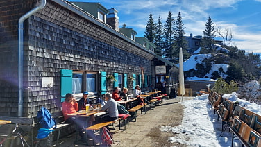 Hier genossen wir ausgiebig die Sonne ...