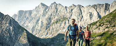 Wanderer im Naturpark Karwendel