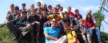 Eige Jugendgruppe in den Bergen